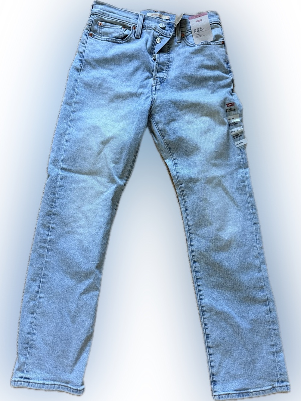 Levi's Women's Light Blue Wedgie Straight Jeans